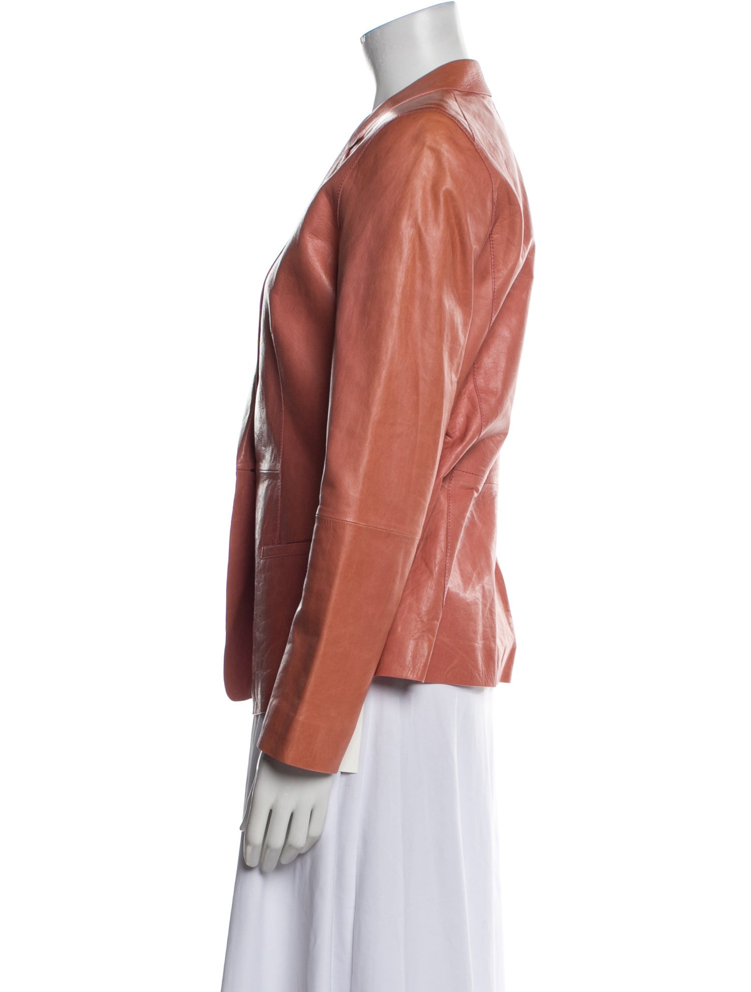 Lafayette 148 Leather Blazer