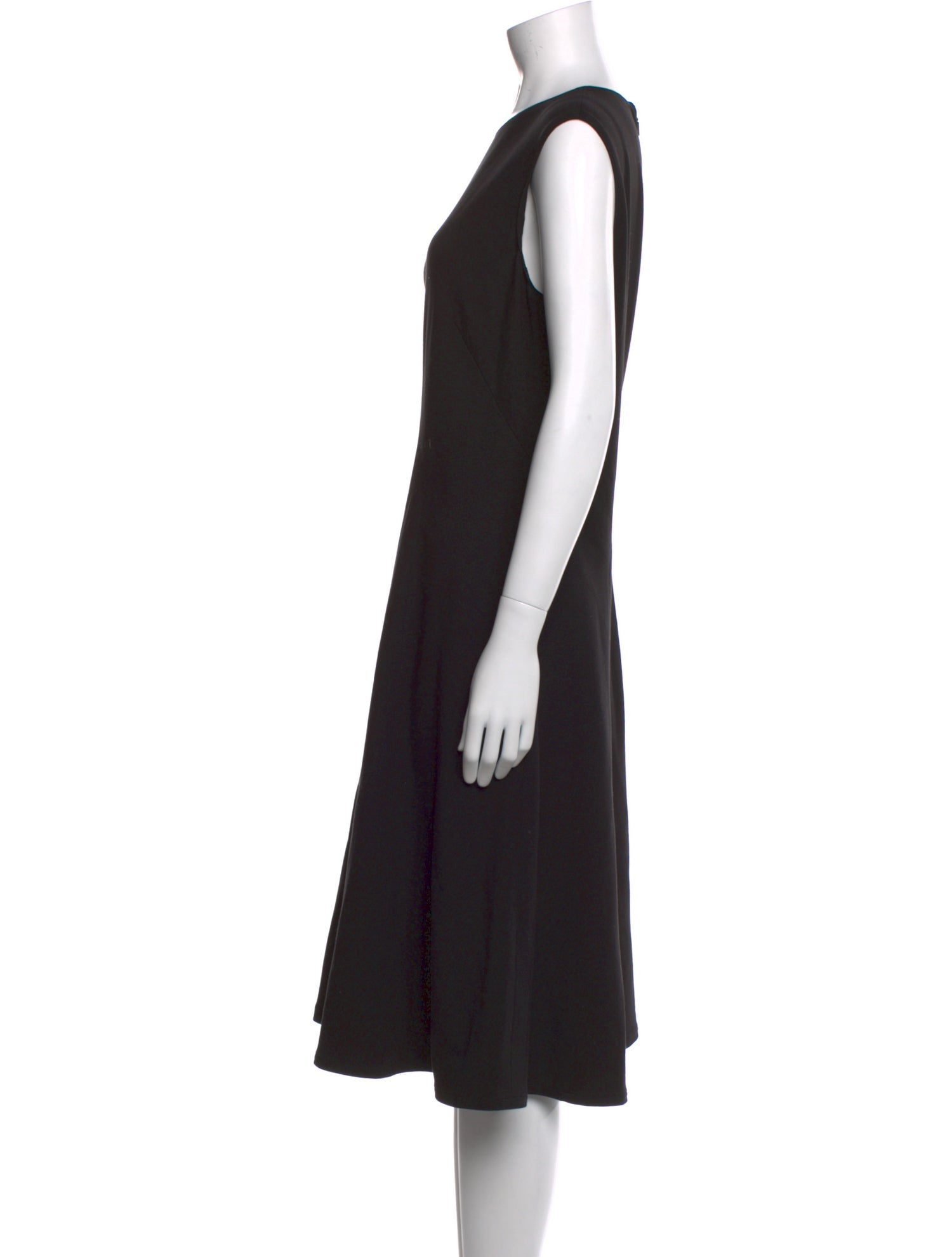 Lafayette 148 Crew Neck Midi Length Dress