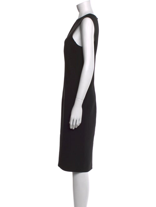 Lafayette 148 Crew Neck Midi Length Dress