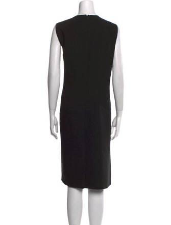 Lafayette 148 Crew Neck Midi Length Dress