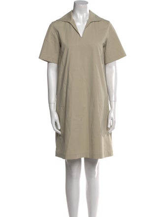 Lafayette 148 V-Neck Knee-Length Dress