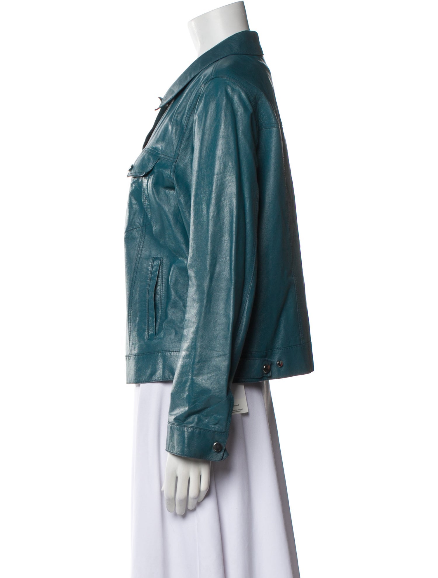 Lafayette 148 Leather Denim Jacket