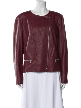 Lafayette 148 Leather Biker Jacket