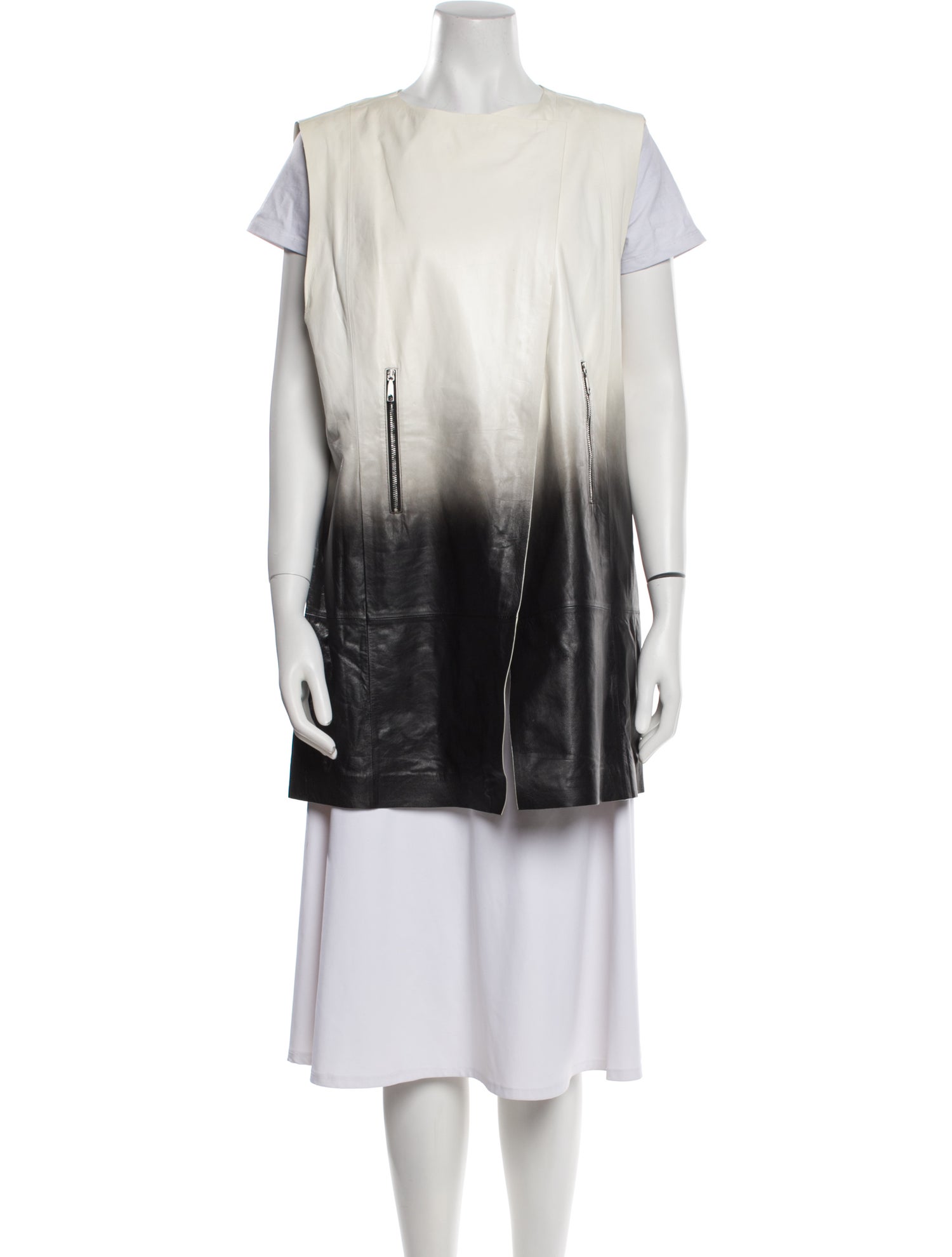 Lafayette 148 Leather Vest