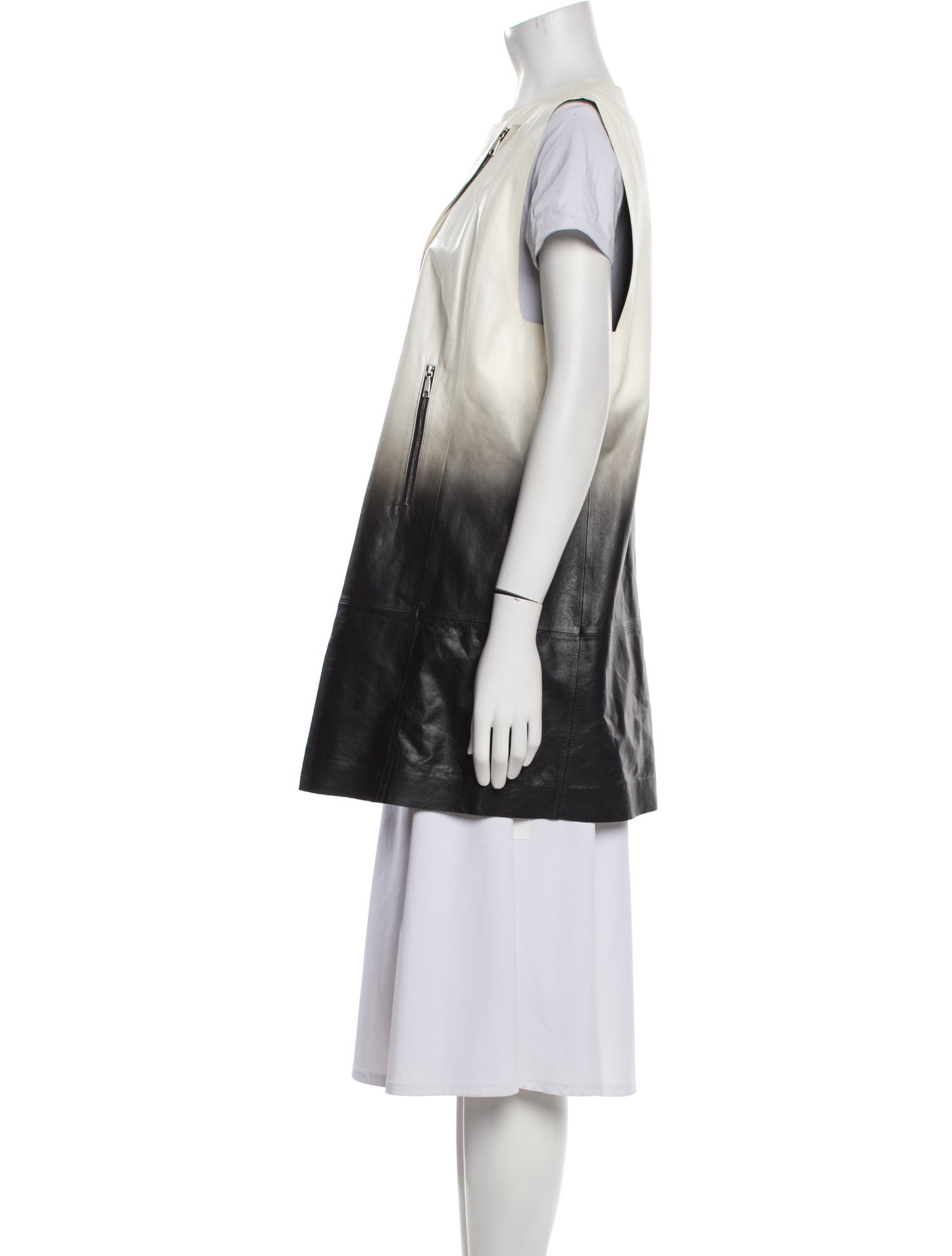 Lafayette 148 Leather Vest