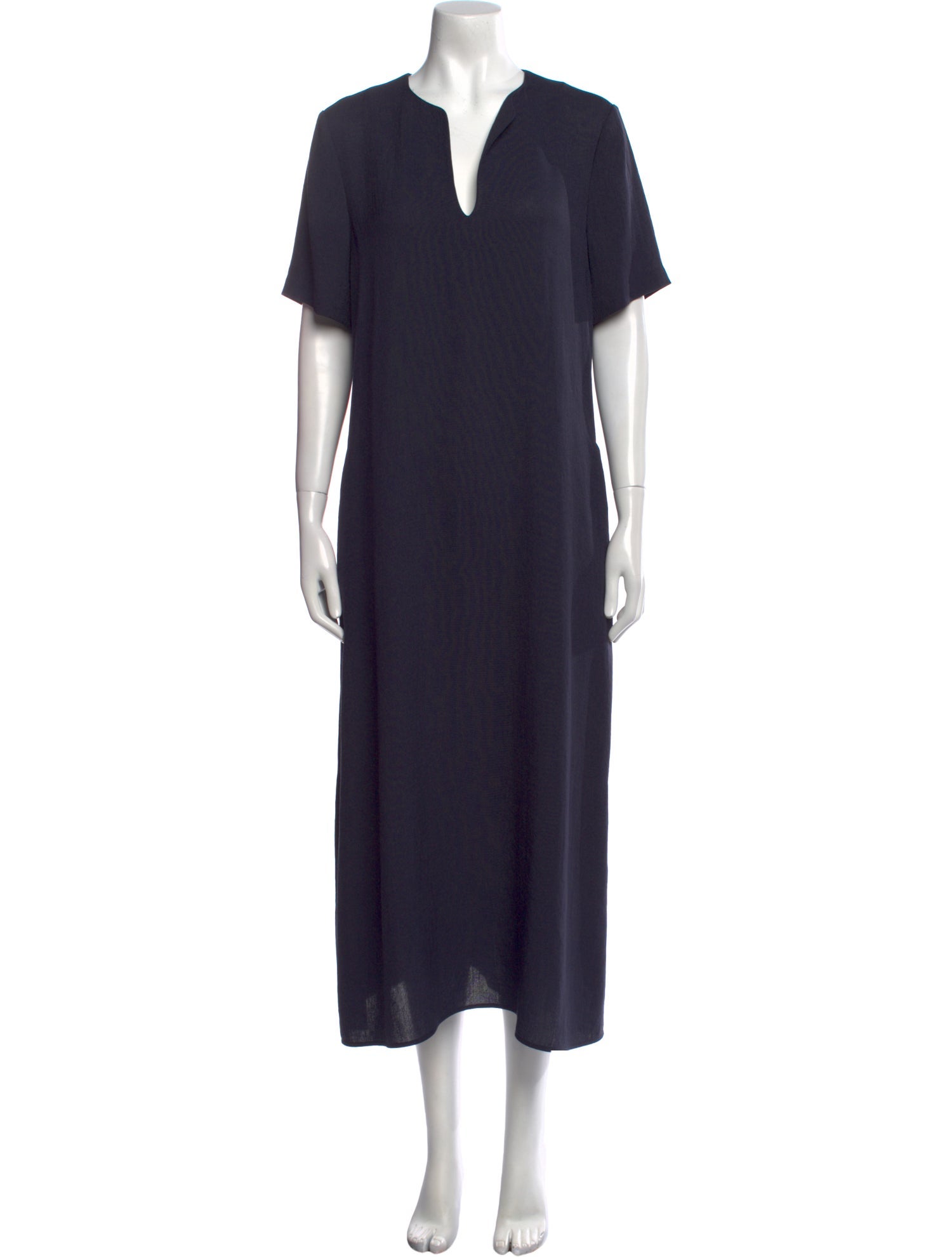 Lafayette 148 V-Neck Long Dress