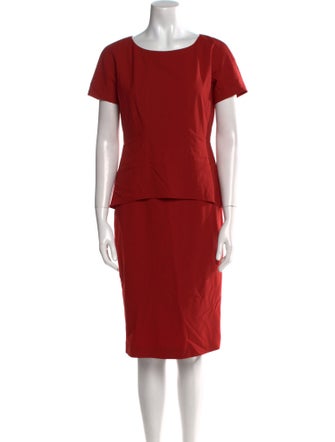Lafayette 148 Wool Knee-Length Dress