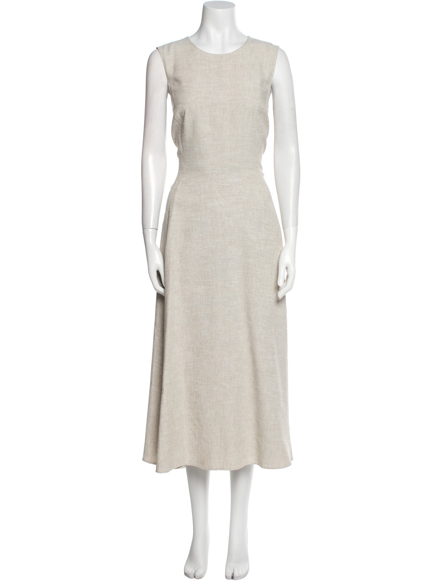 Lafayette 148 Crew Neck Long Dress