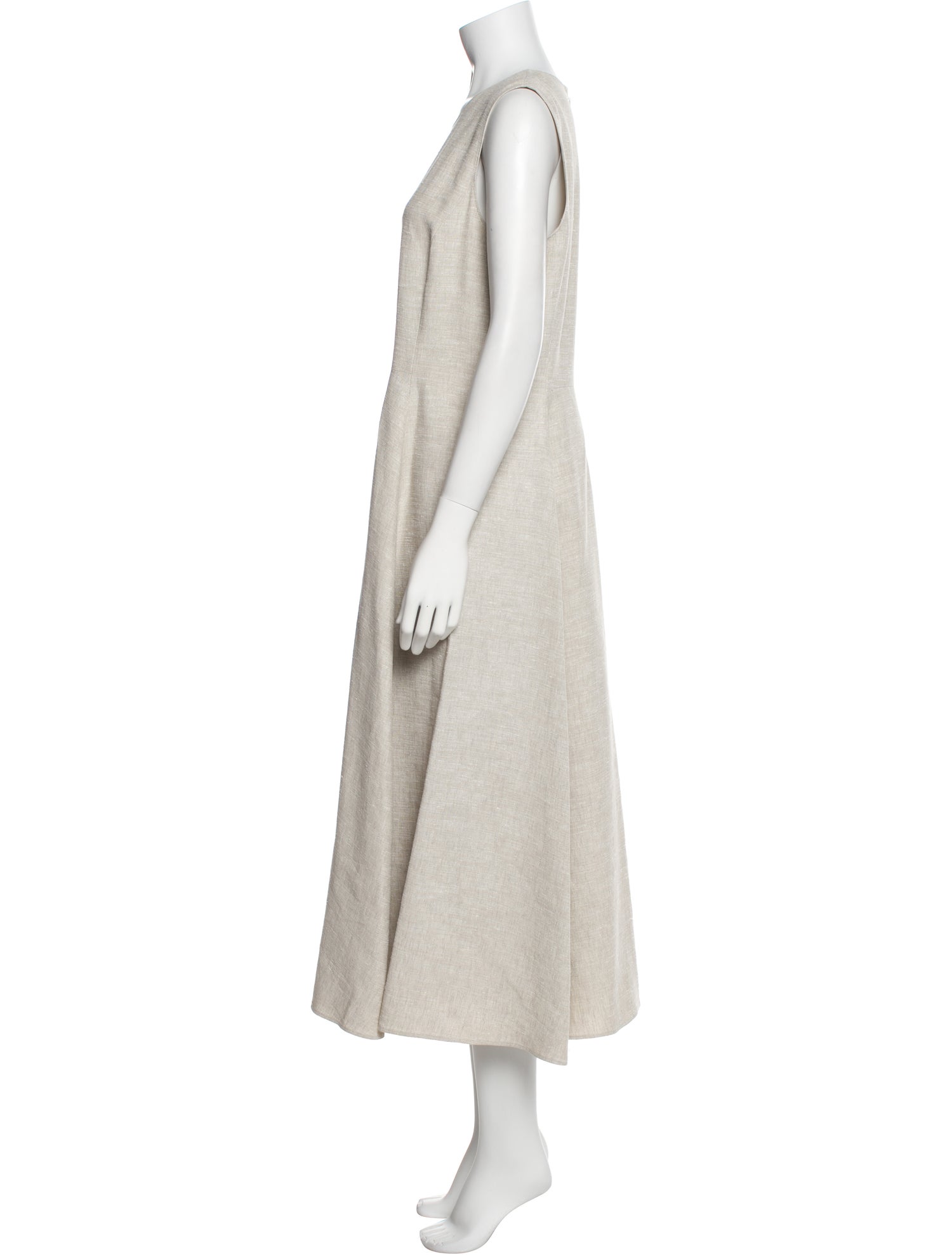 Lafayette 148 Crew Neck Long Dress