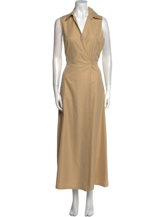 Lafayette 148 V-Neck Long Dress