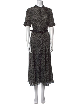 Lafayette 148 Printed Long Dress
