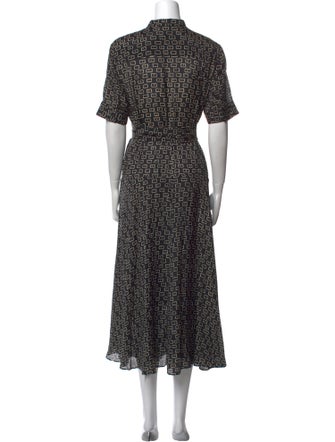 Lafayette 148 Printed Long Dress