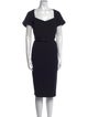 Lafayette 148 Virgin Wool Midi Length Dress