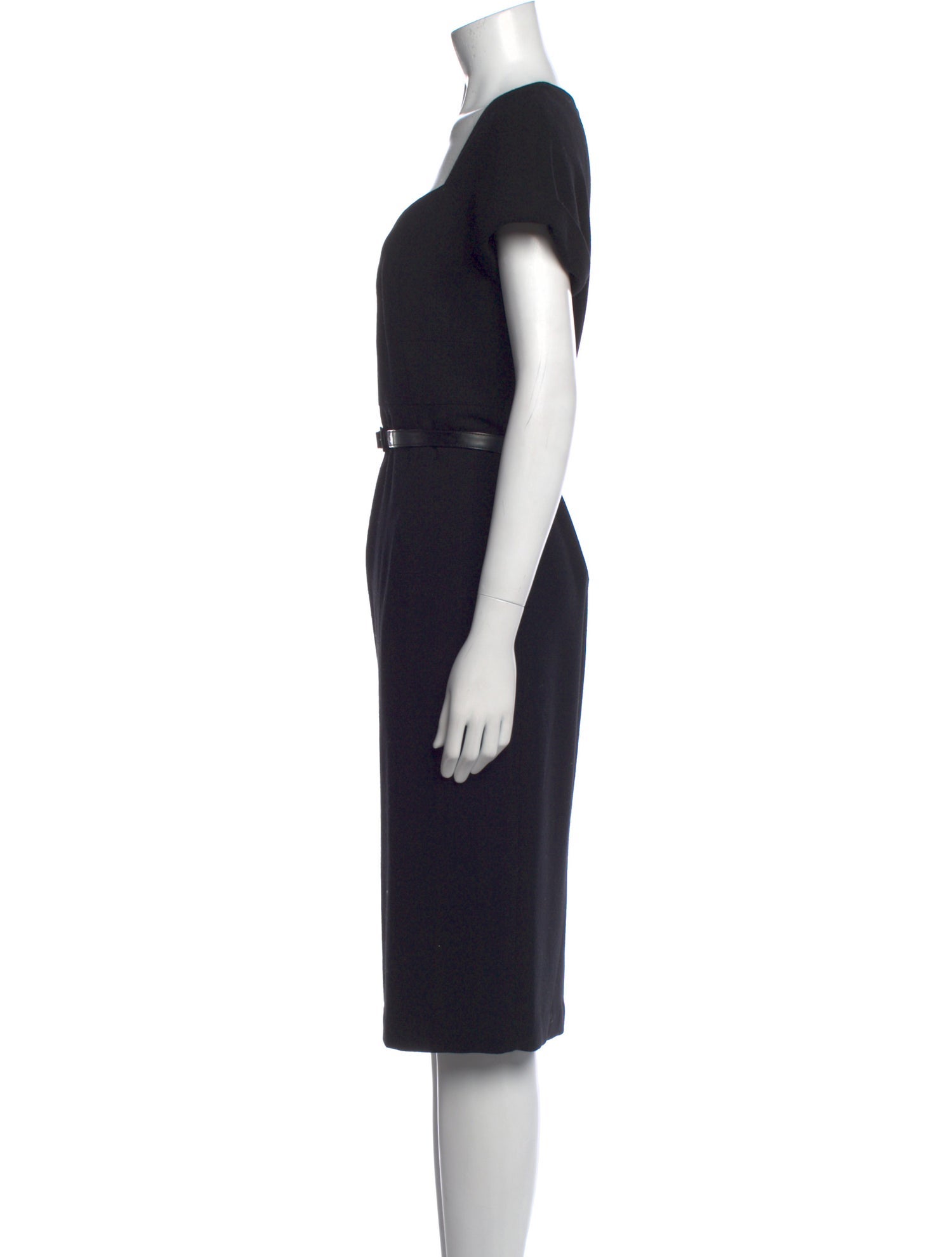 Lafayette 148 Virgin Wool Midi Length Dress