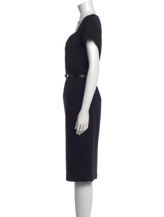 Lafayette 148 Virgin Wool Midi Length Dress