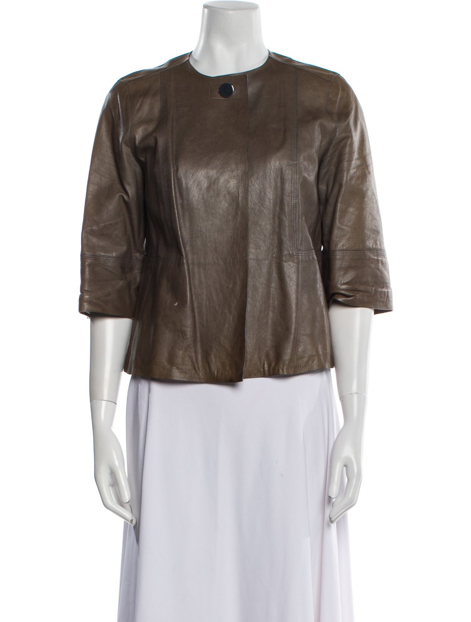 Lafayette 148 Leather Evening Jacket