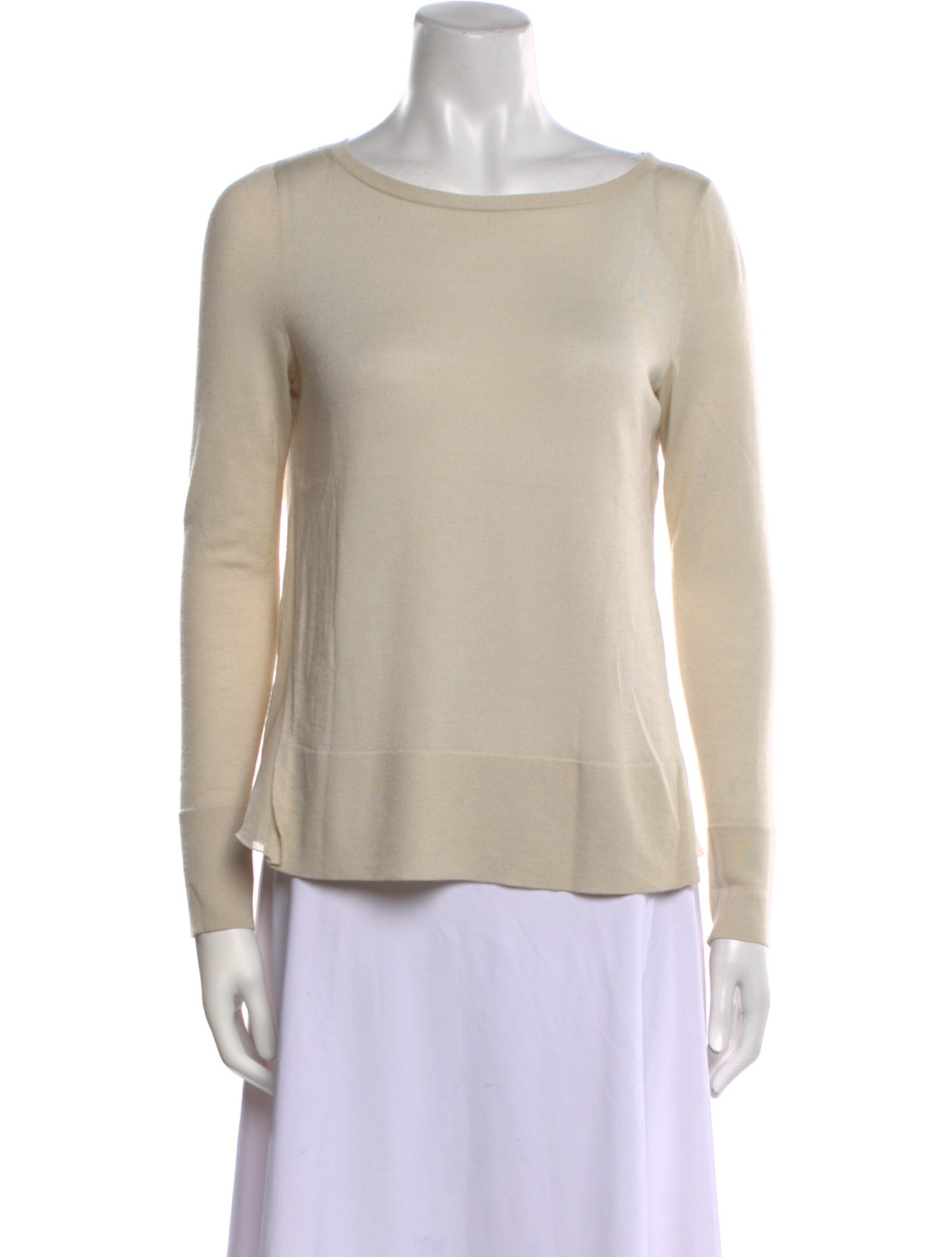 Lafayette 148 Cashmere Bateau Neckline Sweater