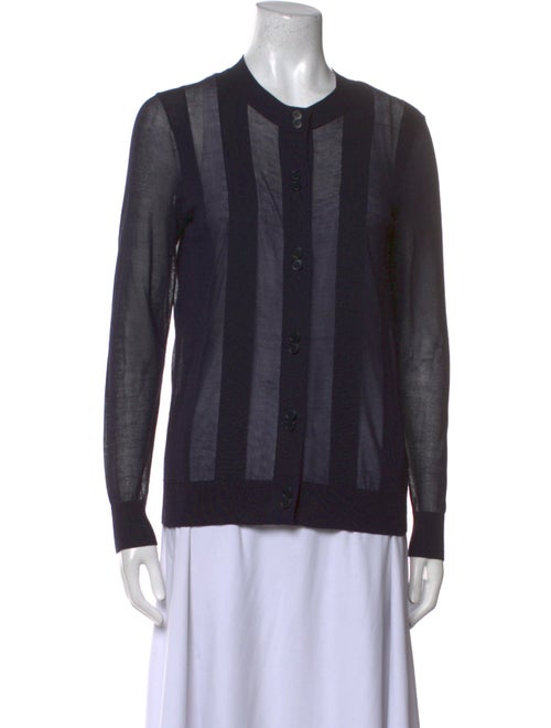 Lafayette 148 Striped Crew Neck Sweater
