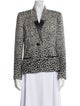 Lafayette 148 Wool Animal Print Blazer