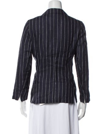 Lafayette 148 Linen Striped Blazer