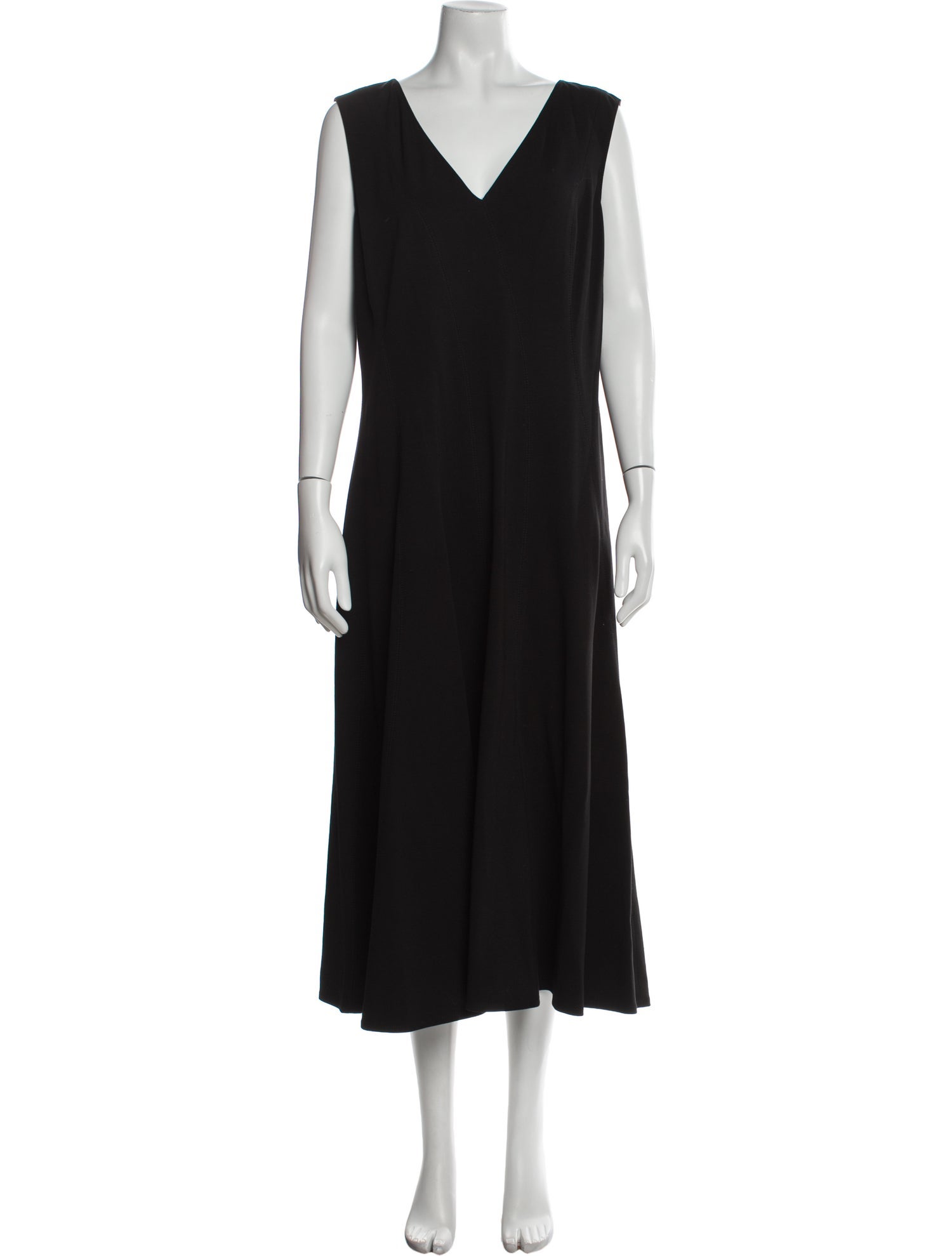 Lafayette 148 V-Neck Long Dress