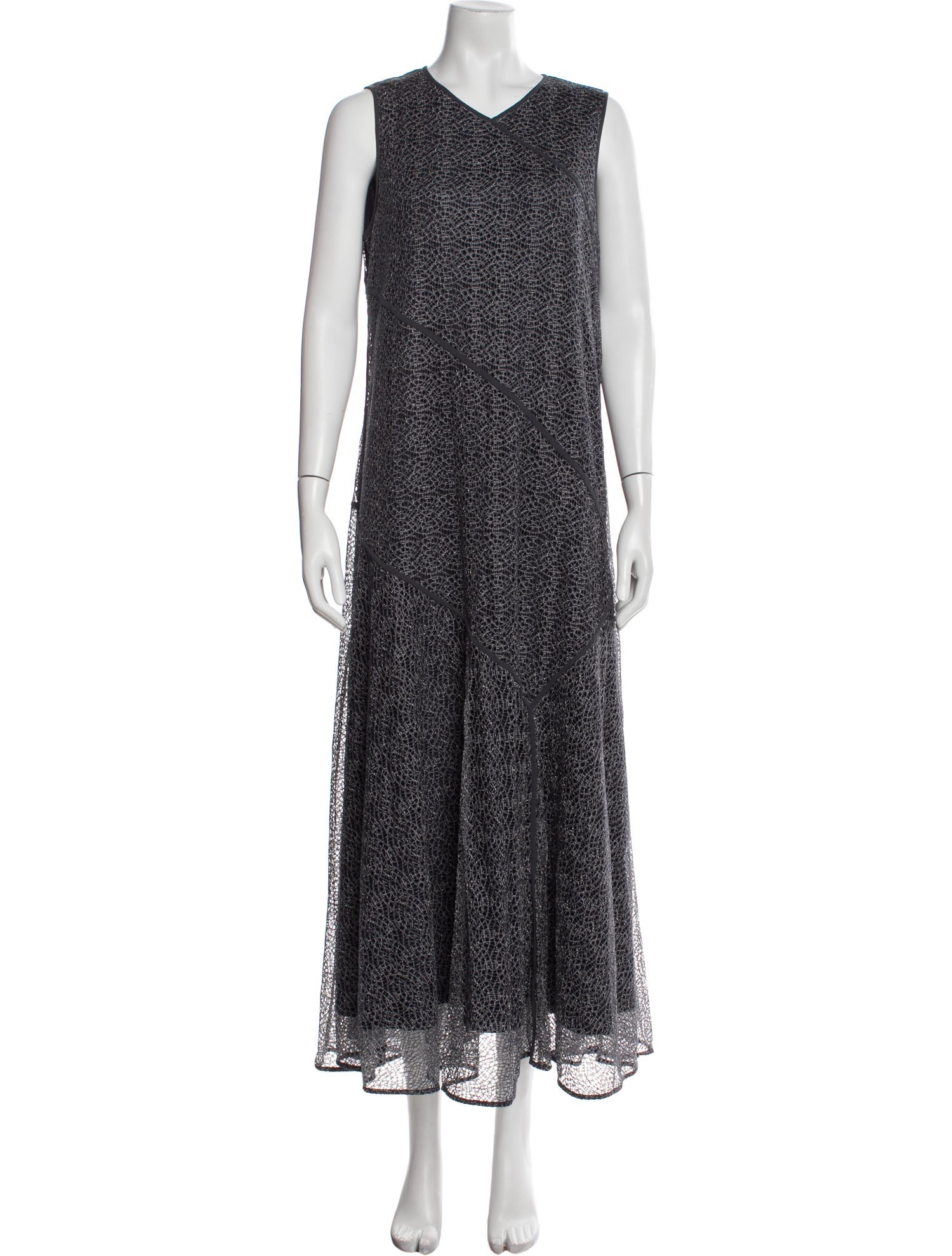 Lafayette 148 Printed Long Dress w/ Tags