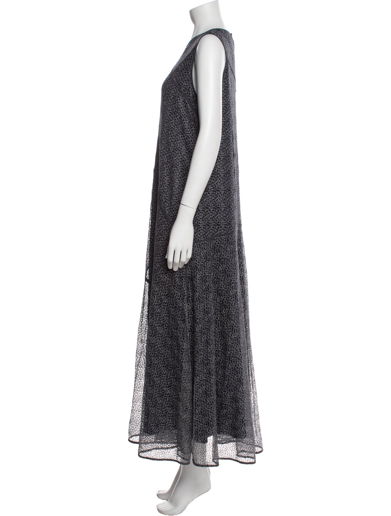 Lafayette 148 Printed Long Dress w/ Tags