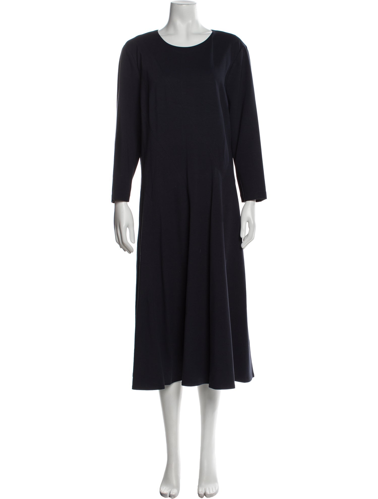 Lafayette 148 Scoop Neck Midi Length Dress