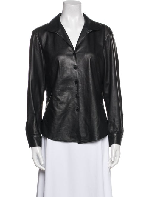 Lafayette 148 Long Sleeve Button-Up Top