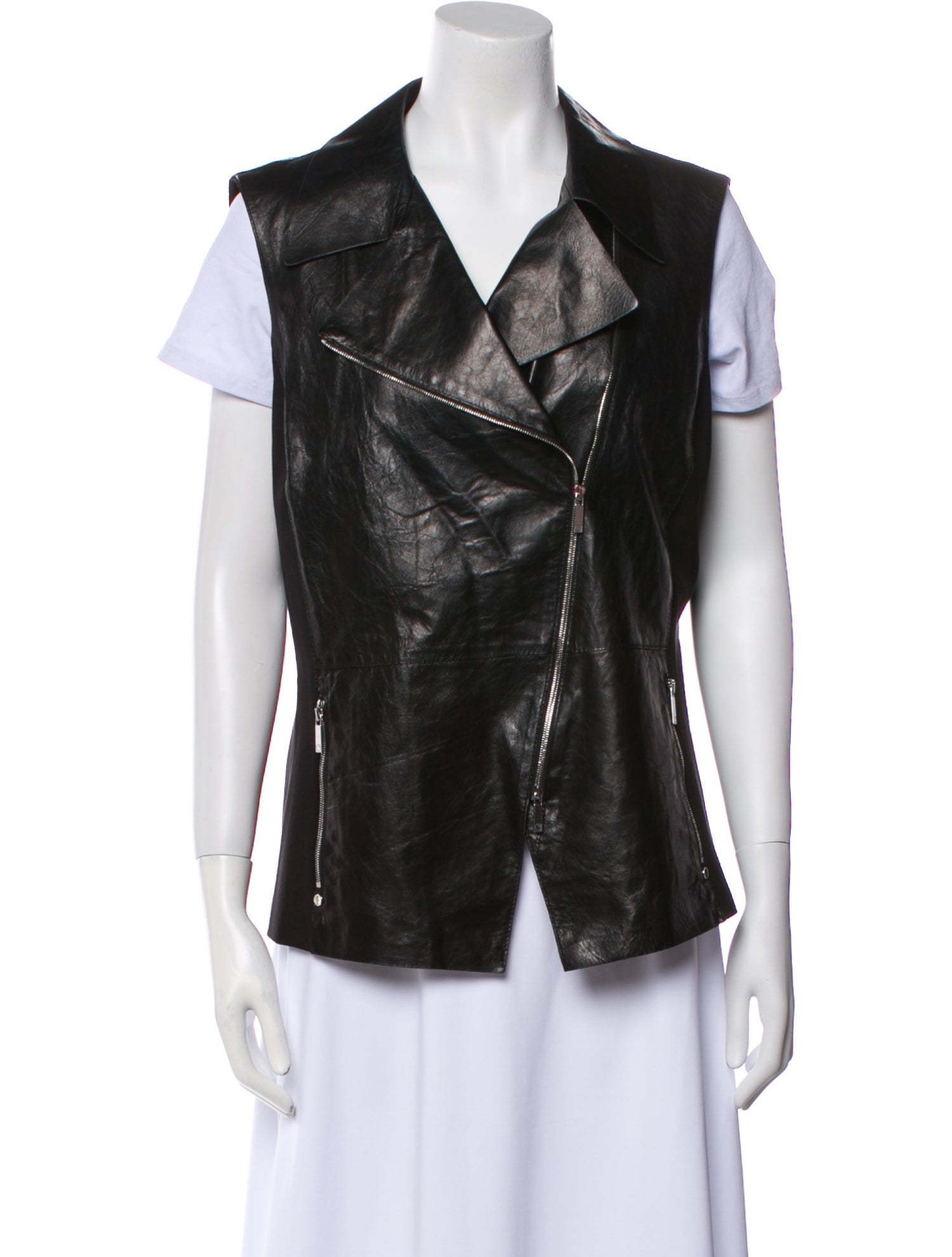 Lafayette 148 Leather Vest