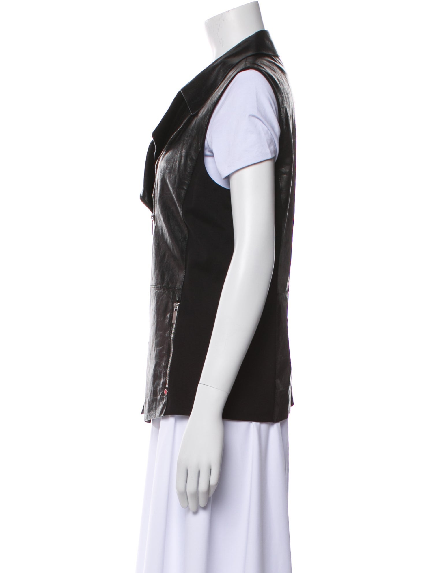 Lafayette 148 Leather Vest