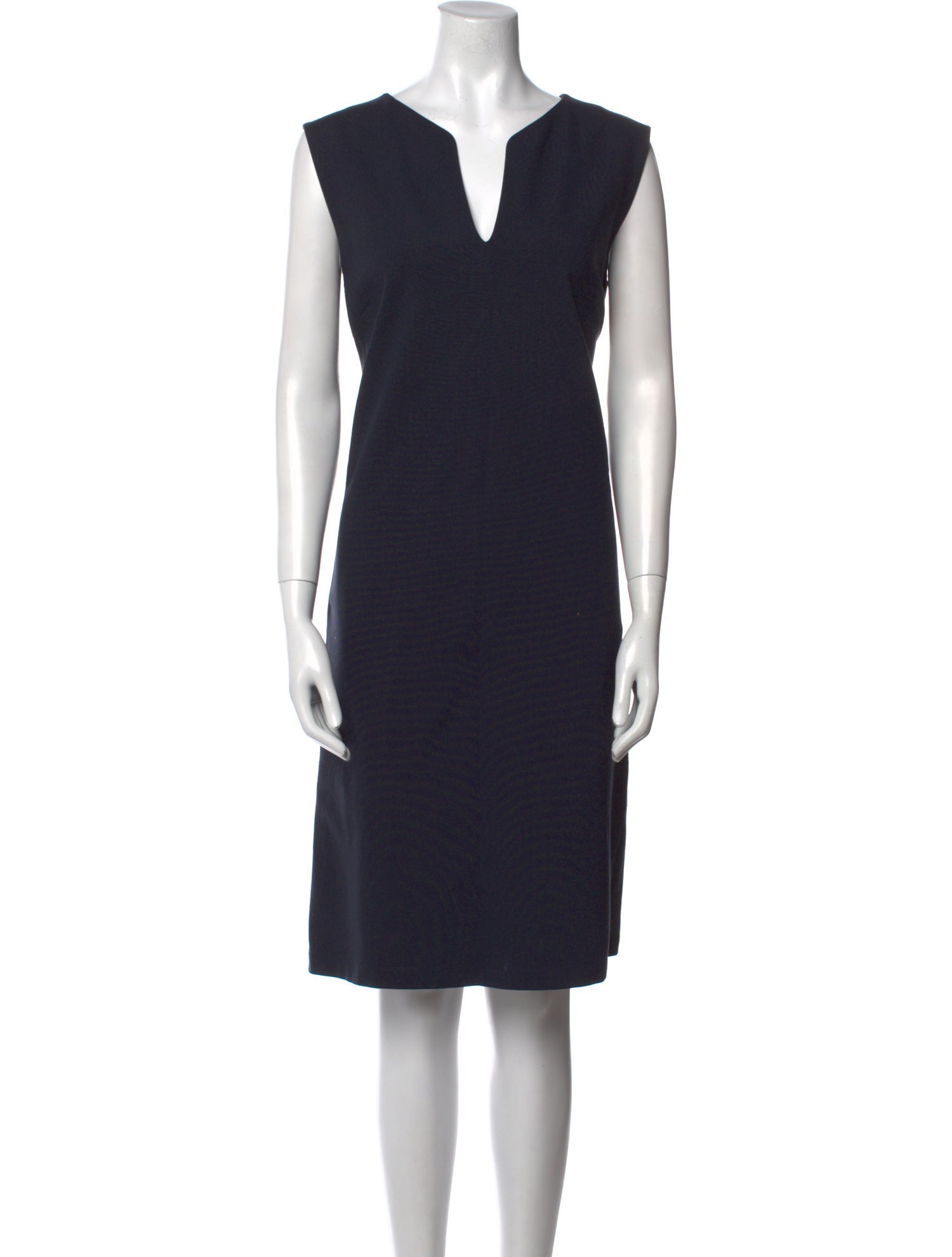 Lafayette 148 V-Neck Knee-Length Dress
