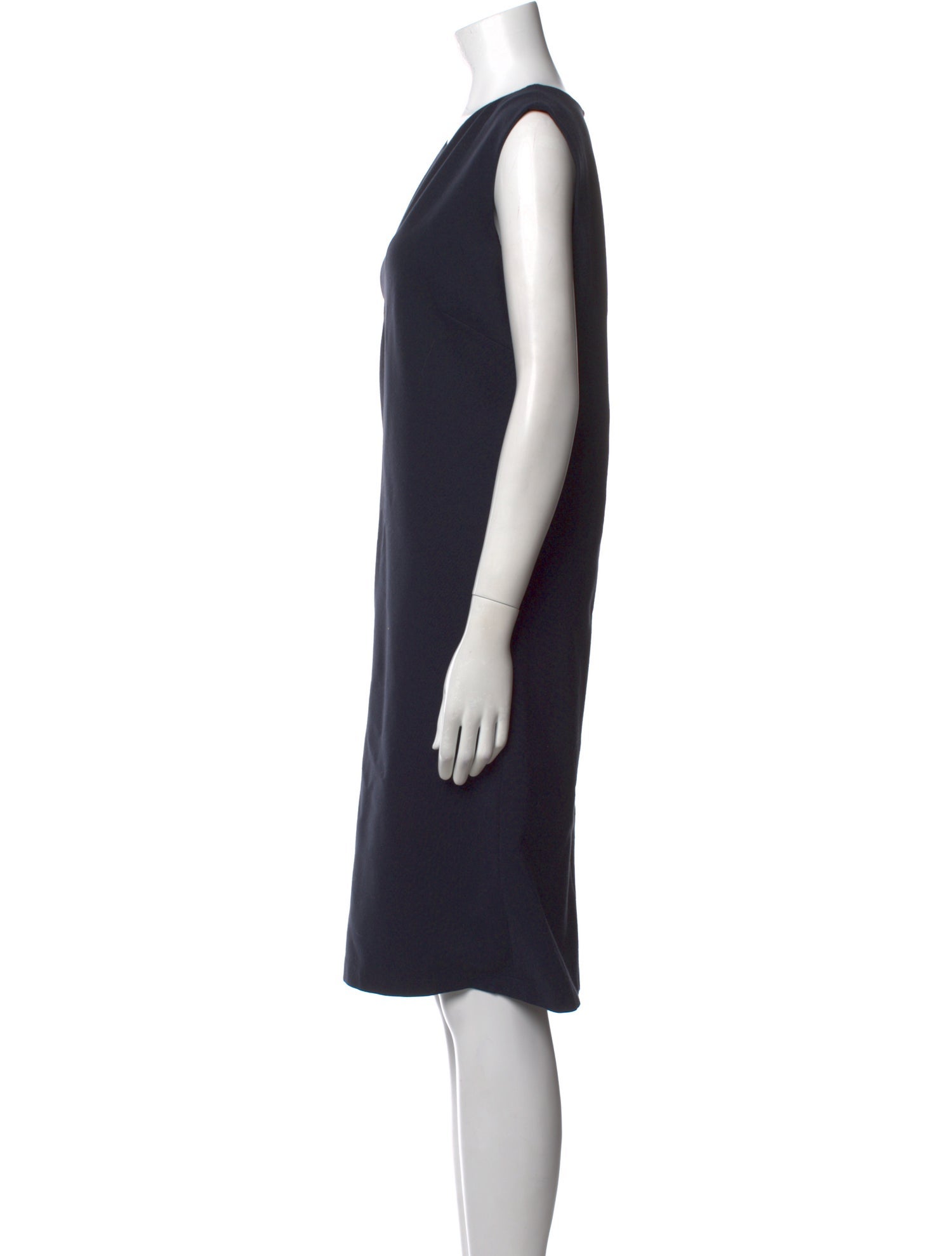 Lafayette 148 V-Neck Knee-Length Dress
