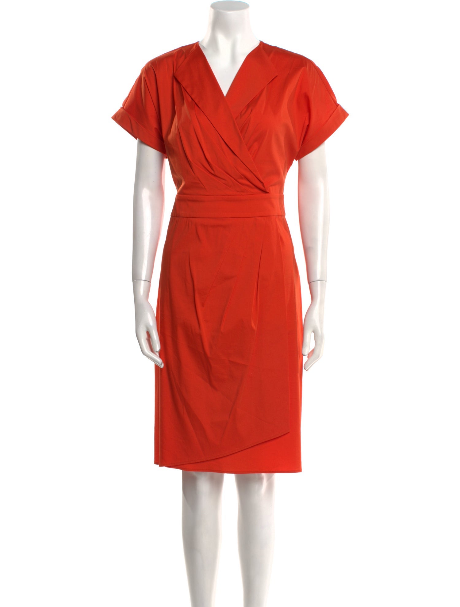 Lafayette 148 V-Neck Knee-Length Dress