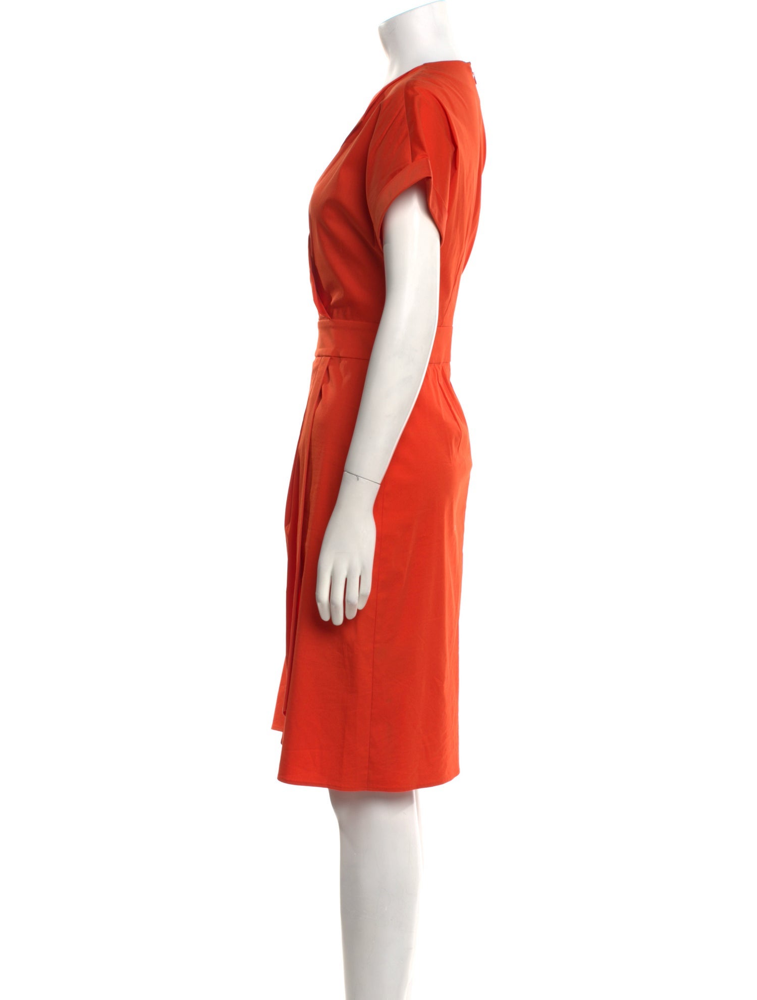 Lafayette 148 V-Neck Knee-Length Dress