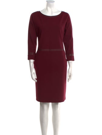 Lafayette 148 Scoop Neck Knee-Length Dress
