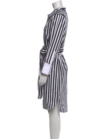 Lafayette 148 Striped Midi Length Dress