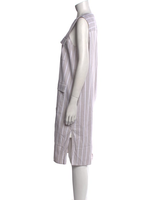 Lafayette 148 Striped Midi Length Dress