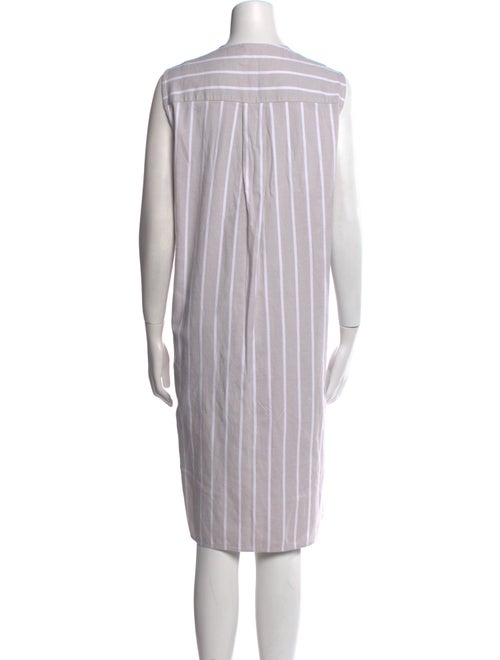 Lafayette 148 Striped Midi Length Dress
