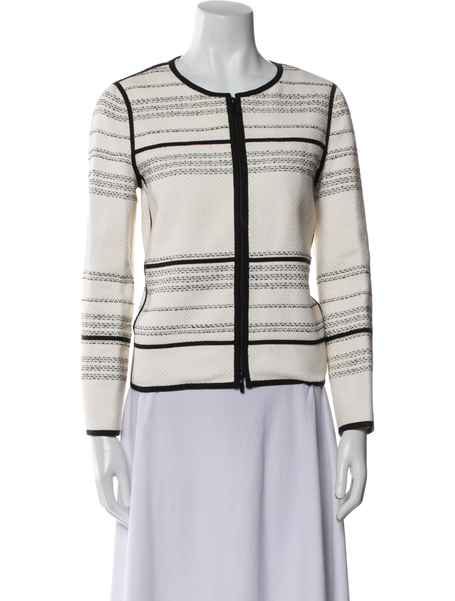 Lafayette 148 Striped Evening Jacket