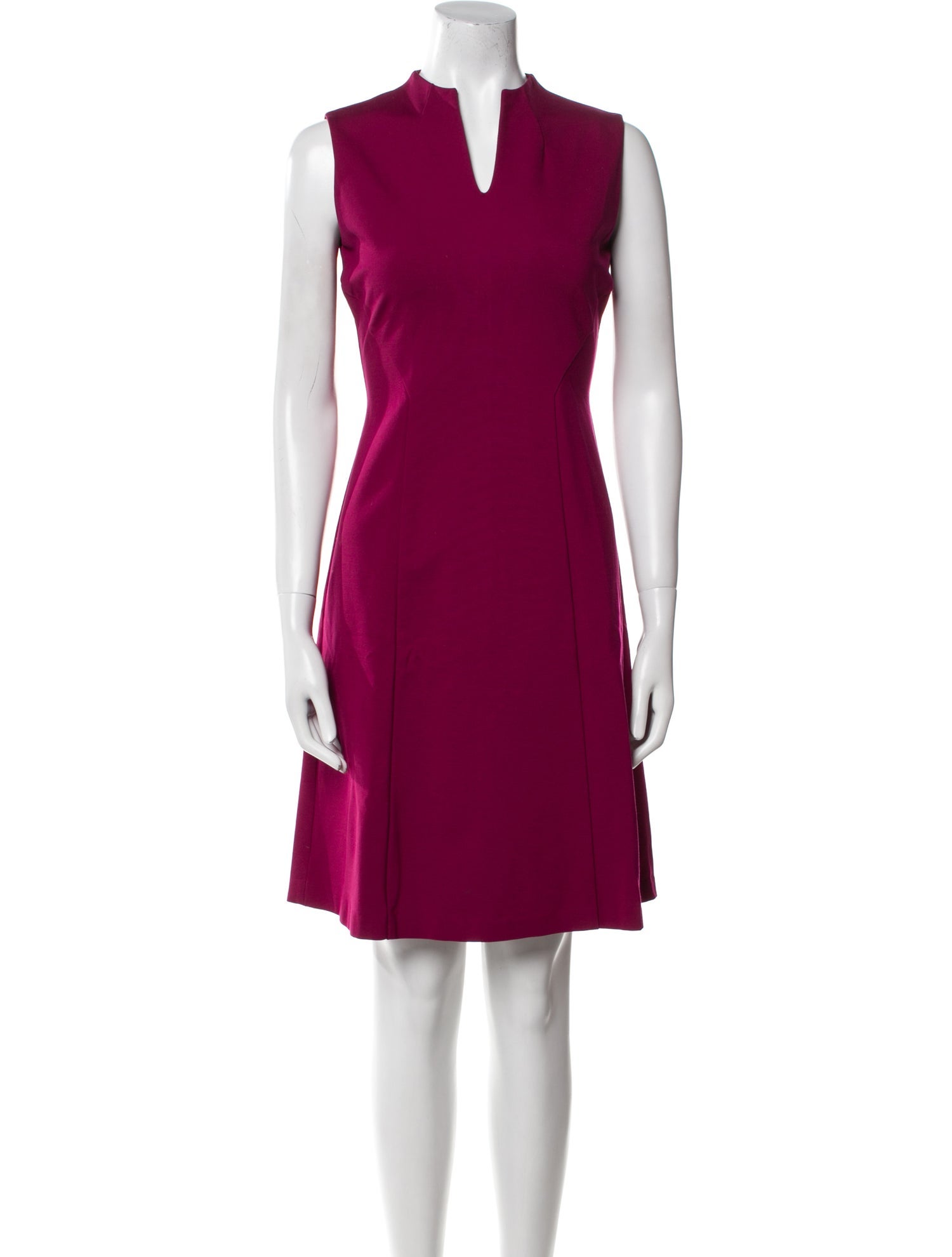 Lafayette 148 V-Neck Mini Dress