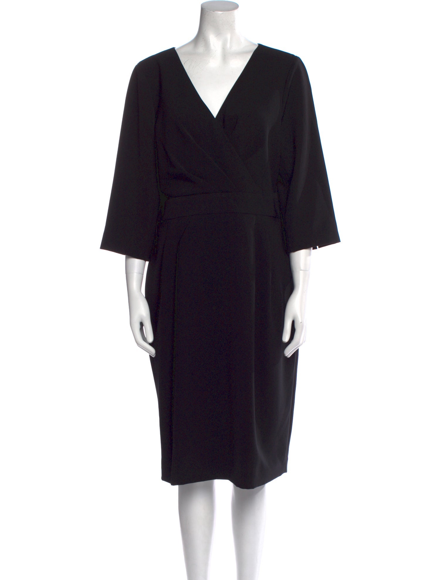 Lafayette 148 V-Neck Knee-Length Dress