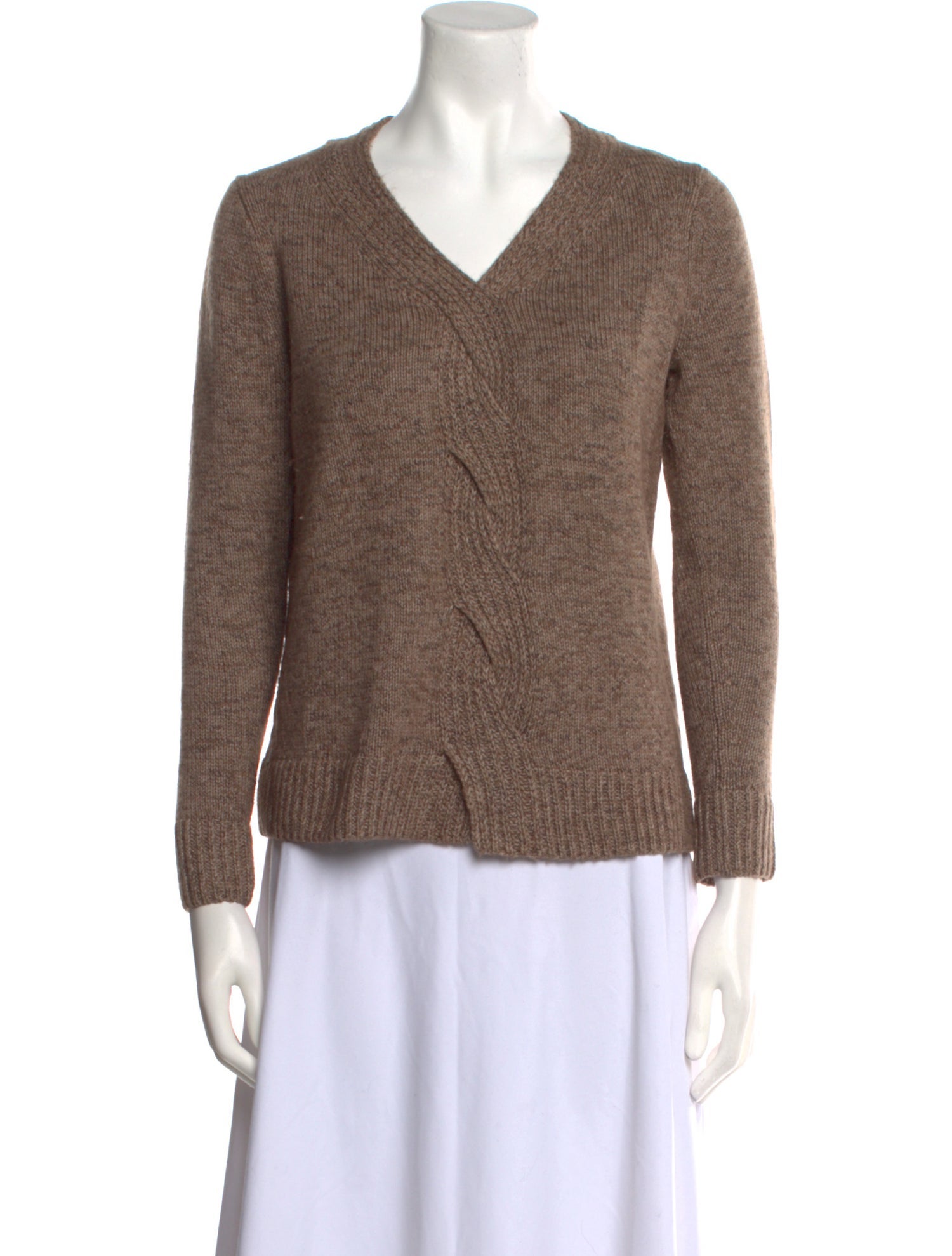 Lafayette 148 Silk V-Neck Sweater