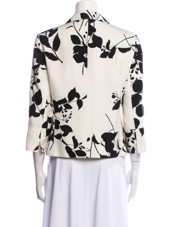 Lafayette 148 Silk Floral Print Blazer