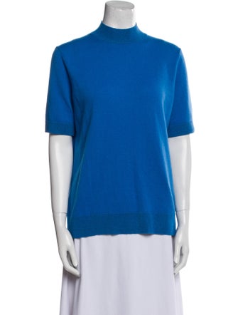 Lafayette 148 Cashmere Mock Neck Sweater