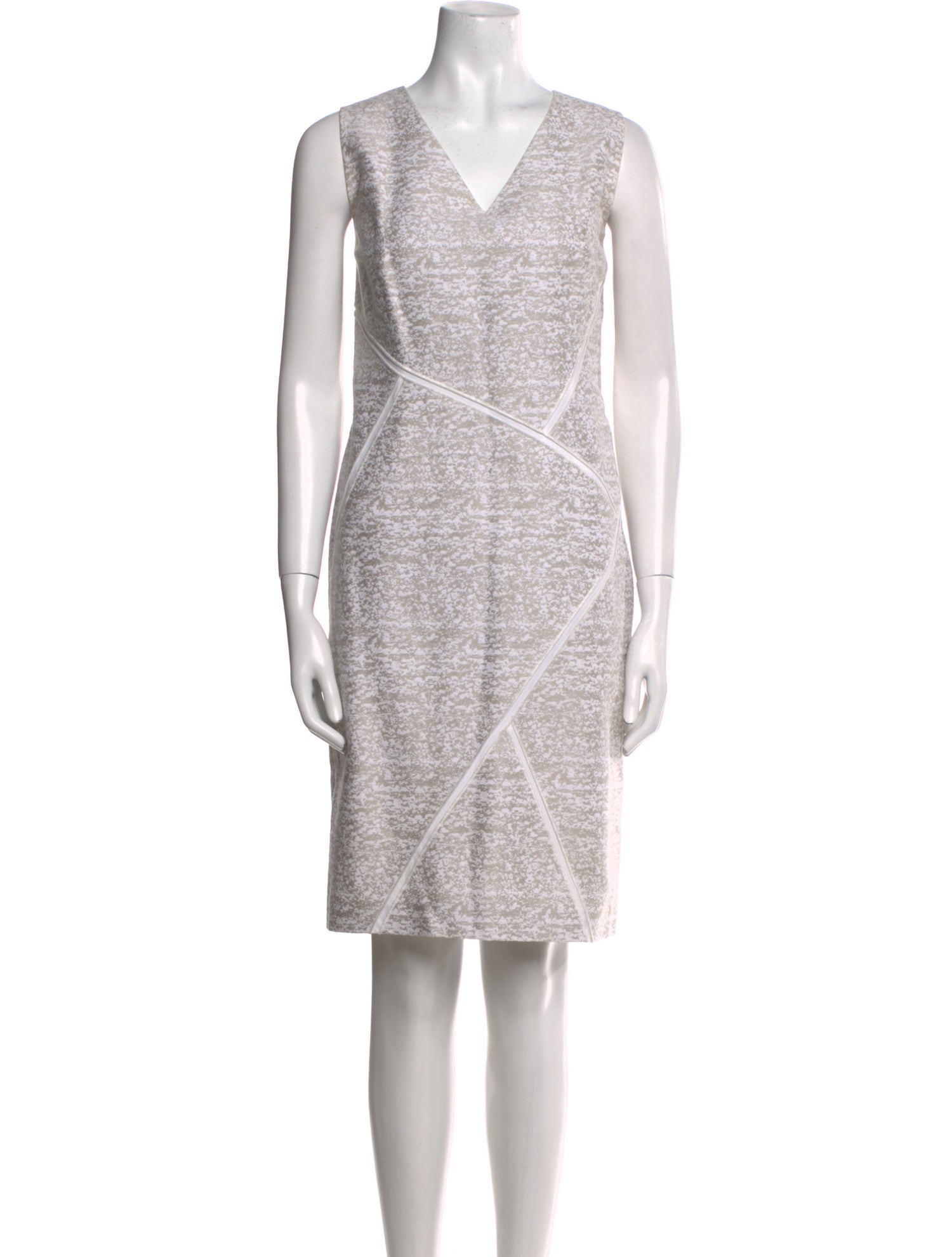 Lafayette 148 V-Neck Knee-Length Dress