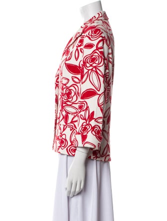 Lafayette 148 Floral Print Blazer