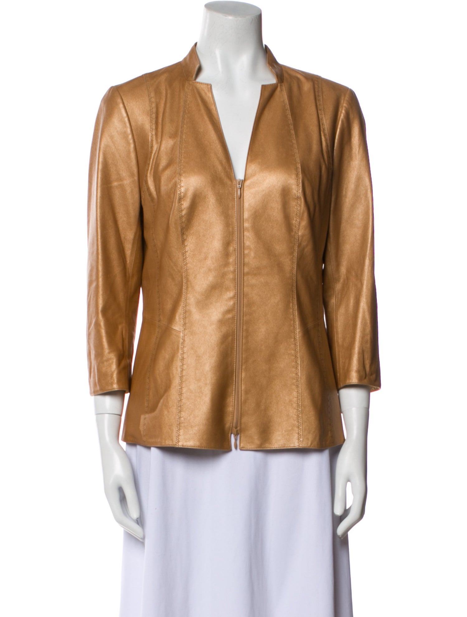 Lafayette 148 Leather Evening Jacket