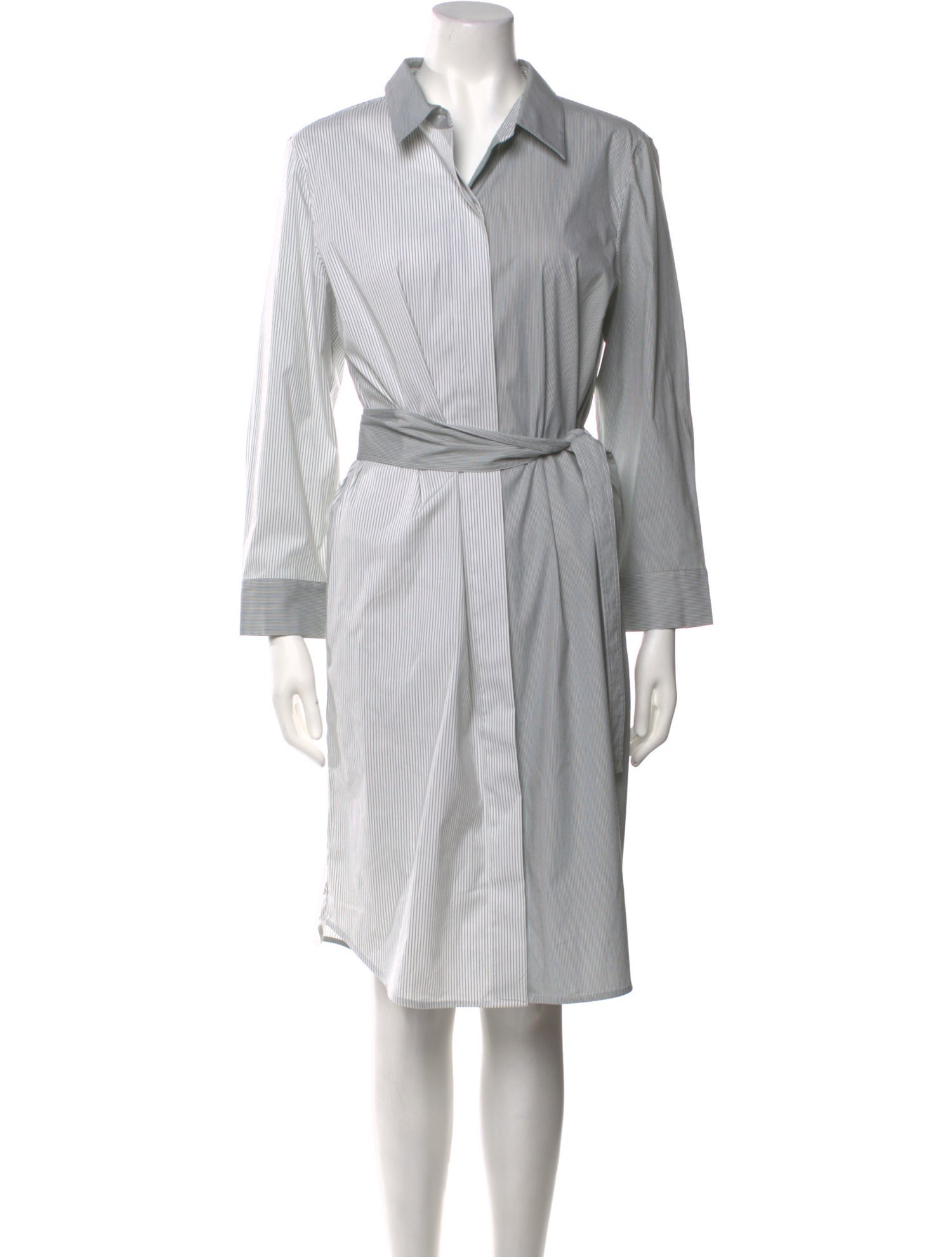 Lafayette 148 Striped Knee-Length Dress