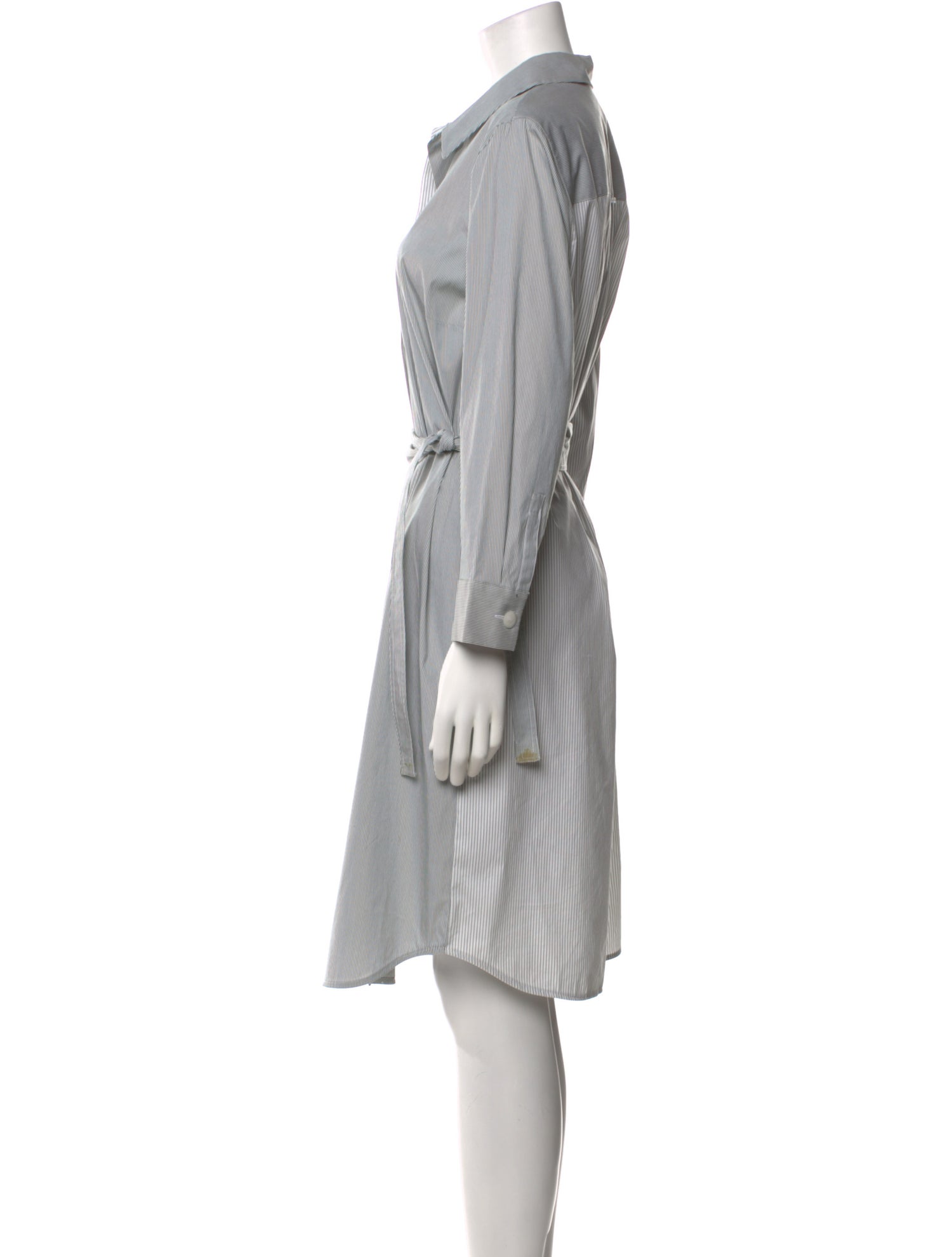 Lafayette 148 Striped Knee-Length Dress